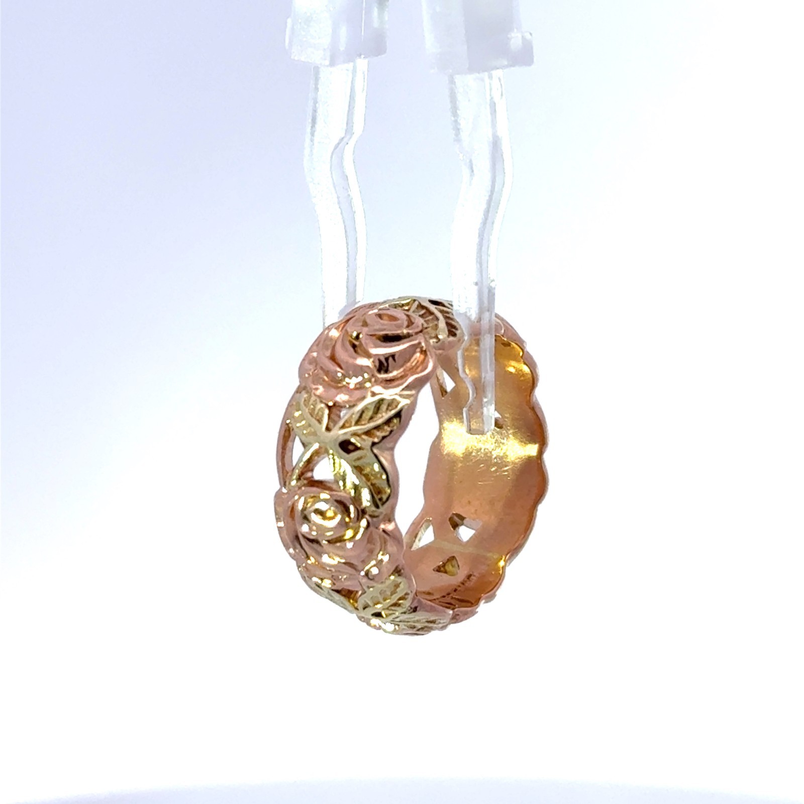 Artcarved 14k Two-Tone Gold Floral Vintage Ring Size 5.5