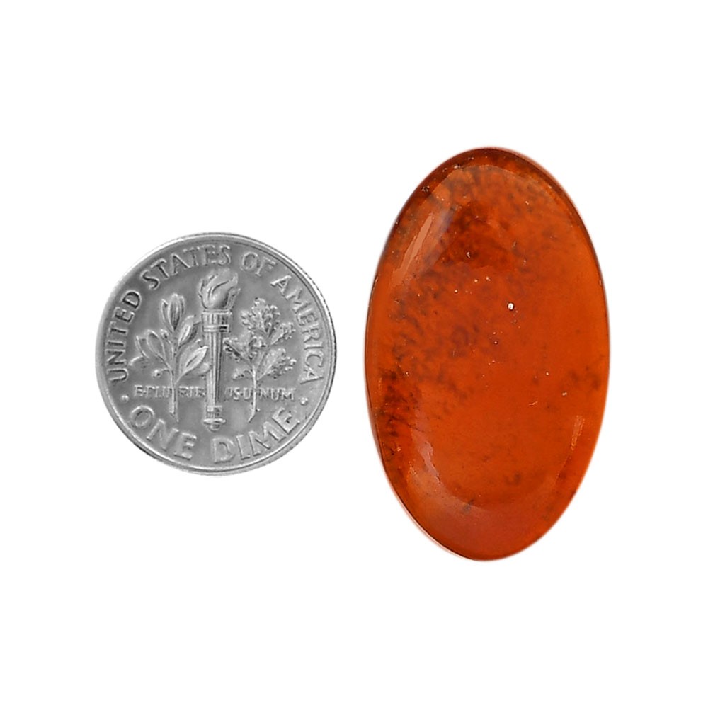 Hessonite Garnet 17.5×29.5×4.7 mm Oval Shape Polished Gemstone LS112-06227