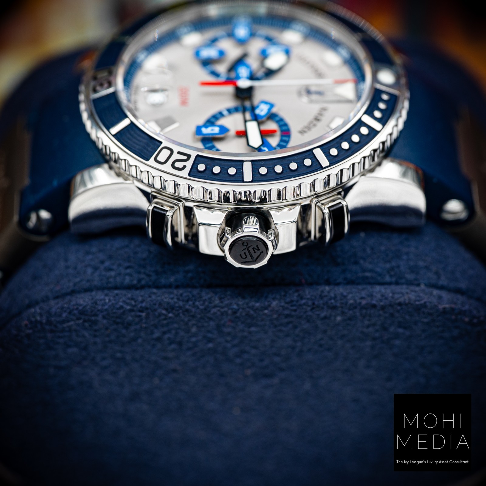 Ulysse Nardin Maxi Marine Diver Chronograph blue 43 8003-102-3/91