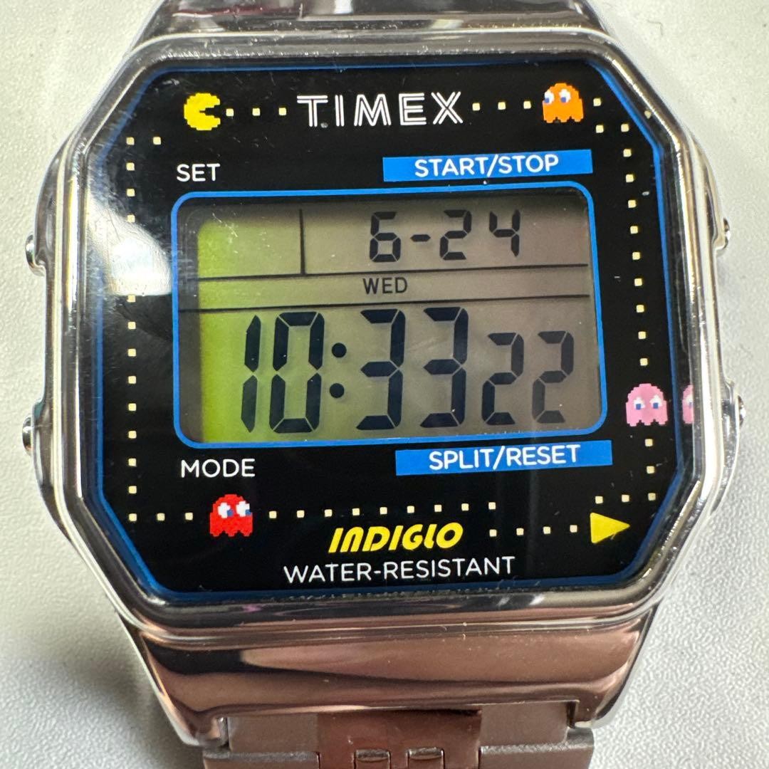 Timex Pac-Man Collaboration Digital Watch Unisex Vintage Condition