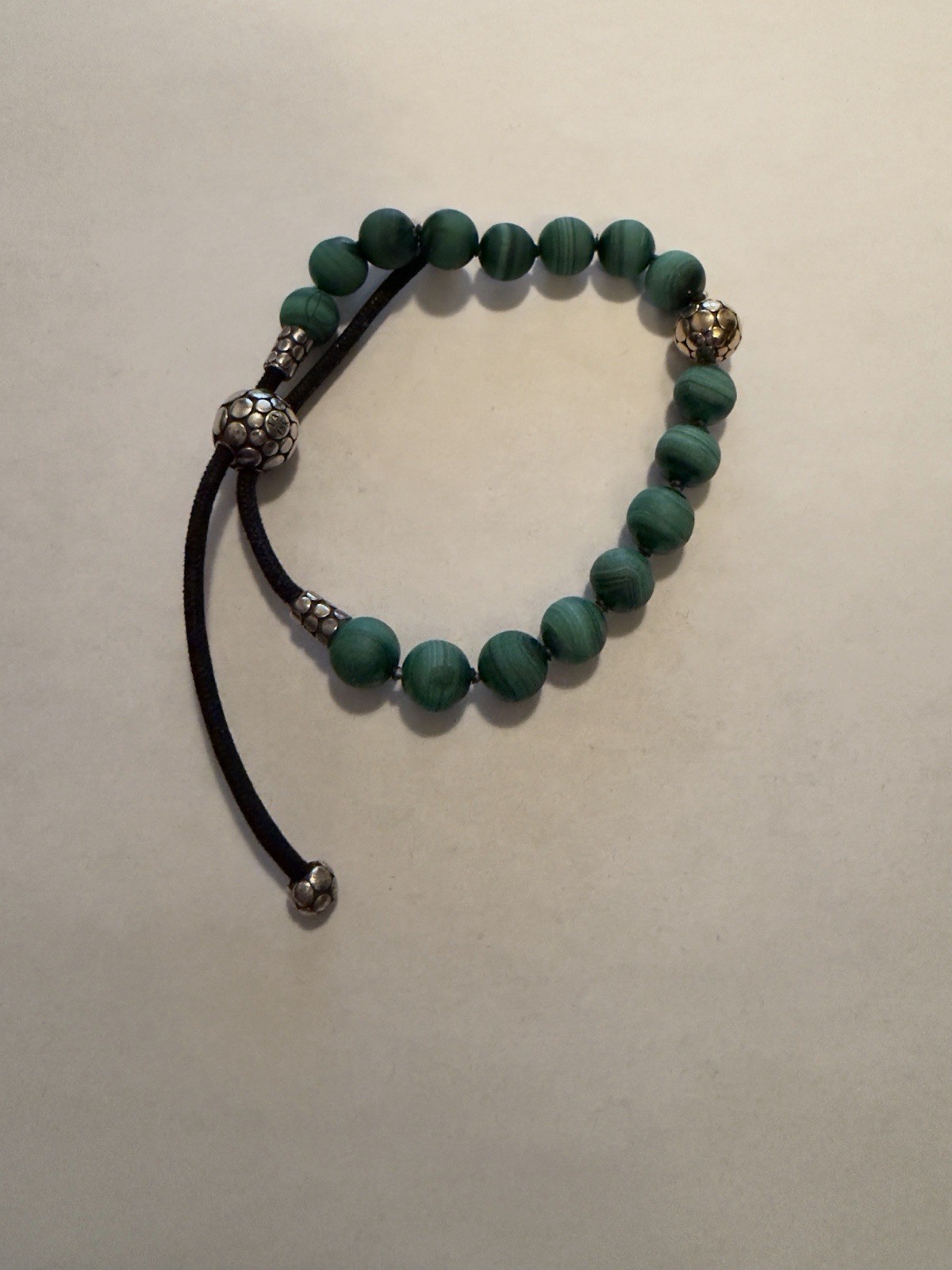 John Hardy Dot Gold And Silver Beads Bracelet Size M
