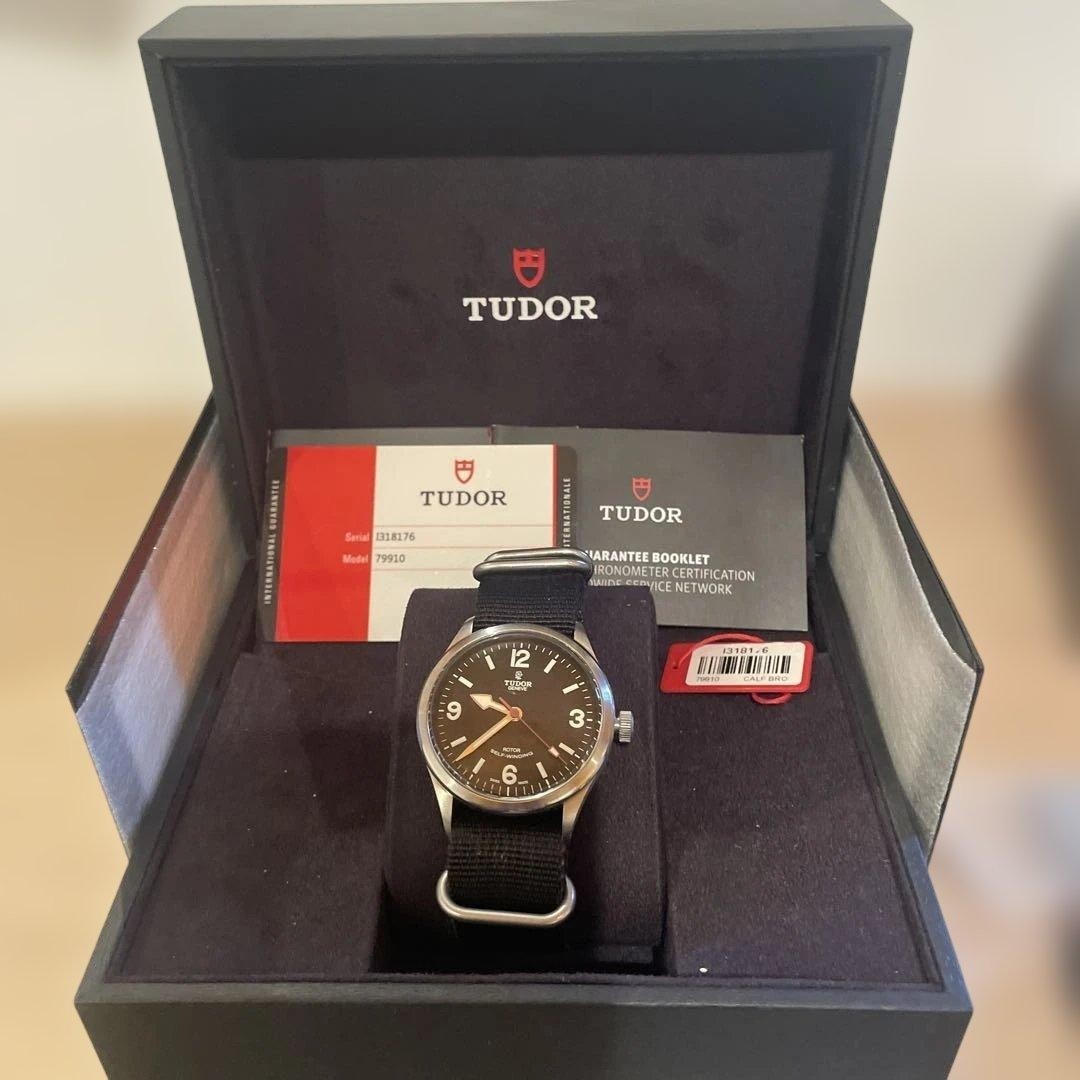 Tudor Heritage Ranger 79910 Automatic 41mm Steel Men Watch Black Dial EY-3