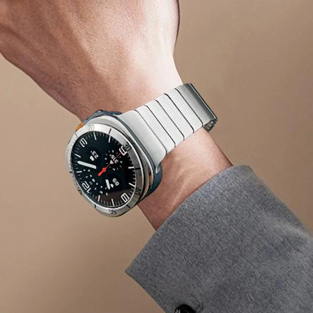 Titanium Link Bracelet For Samsung Galaxy Watch 7 Ultra Bands Magnetic Buckle