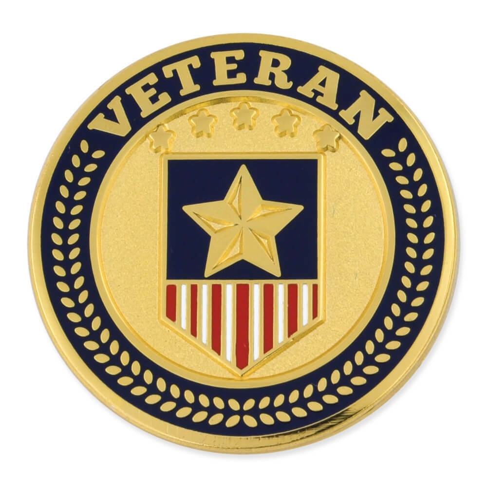 PinMart’s Military Veteran American Flag Jewelry Veteran’s Day Lapel Pin