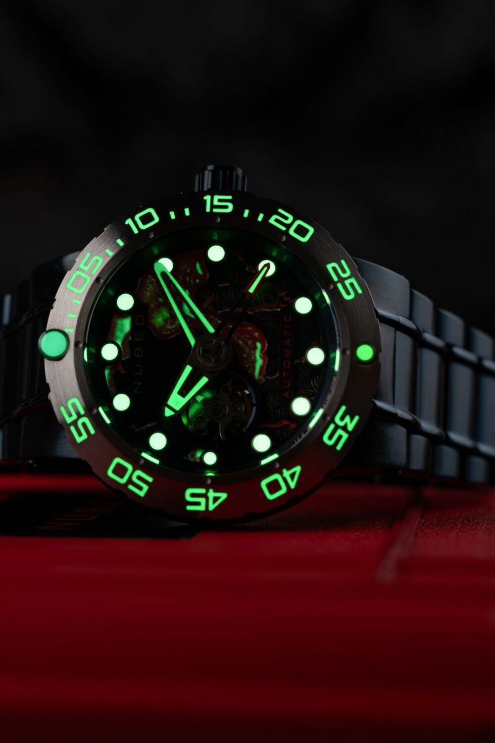 Nubeo Opportunity Stainless Steel 48mm Japanese Automatic Wristwatch NB-6086-22