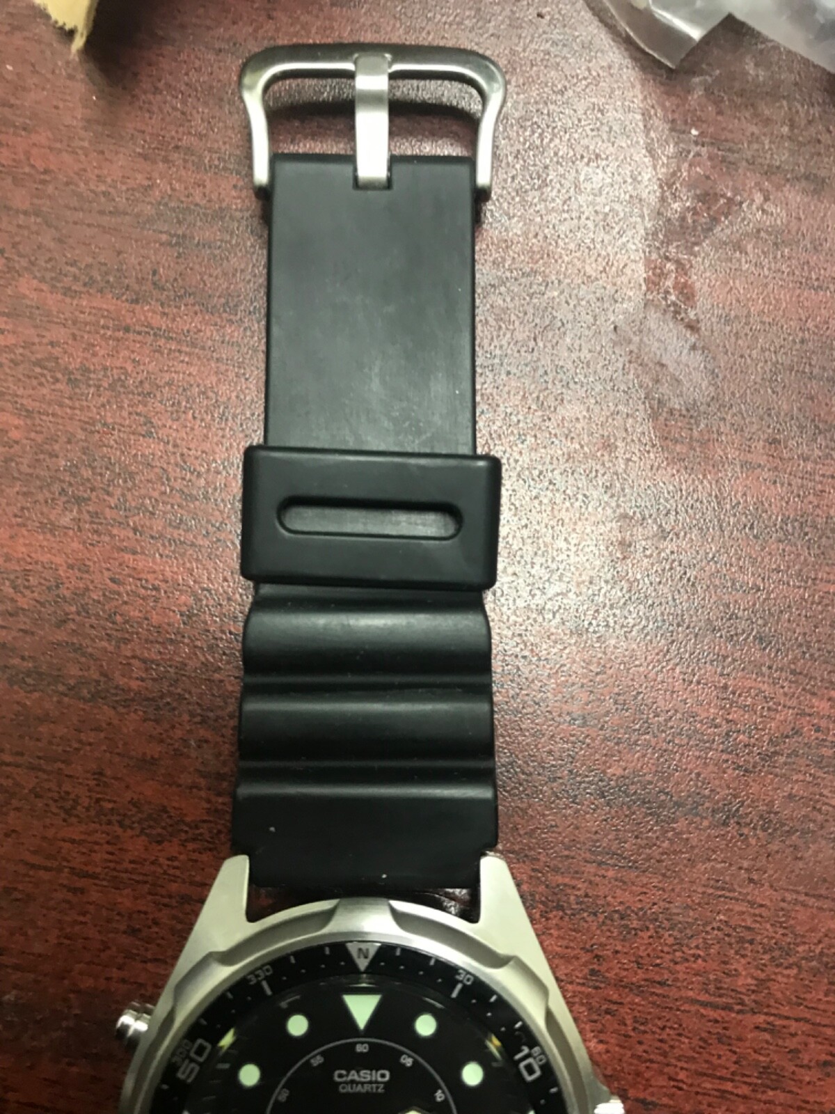 Casio Men’s Vintage AMW320R-1EV Marine Analog-Digital Dive Watch used