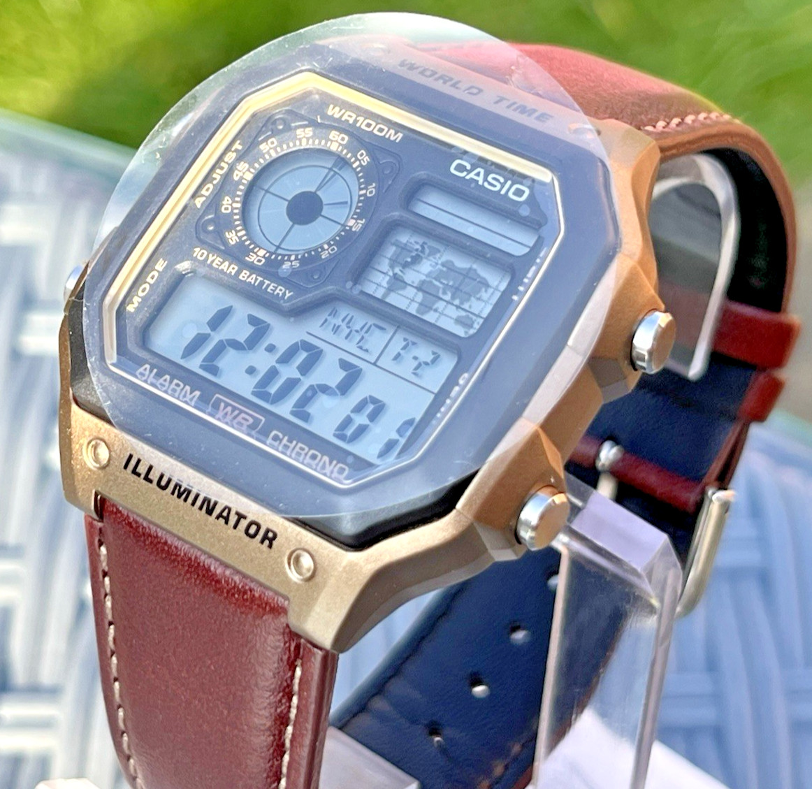 CASIO AE-1200WHL-5AVDF MENS ILLUMINATOR ROYALE BRONZE CHRONO DIGITAL WATCH *NEW*