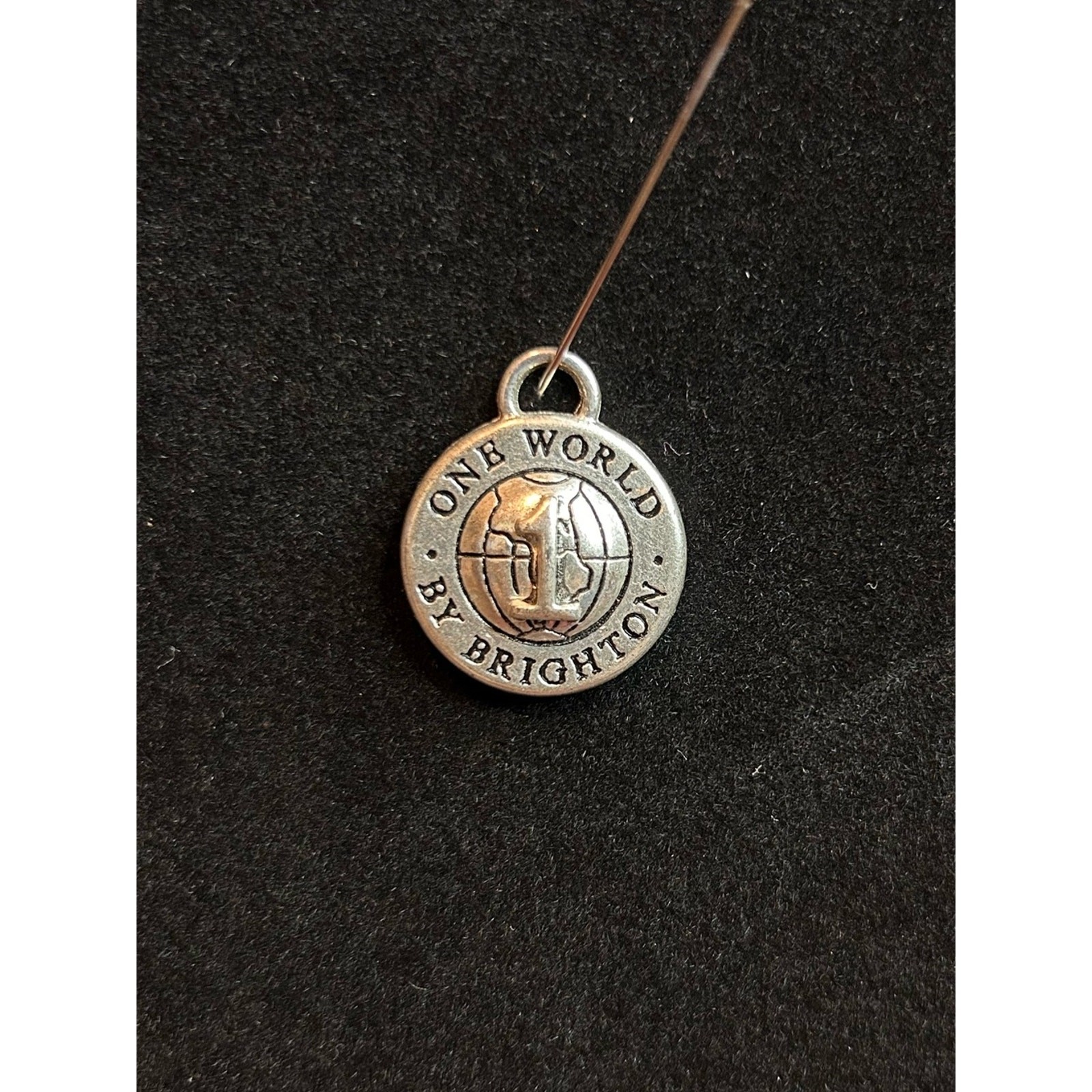 Brighton Silver ‘One World’ Round Charm