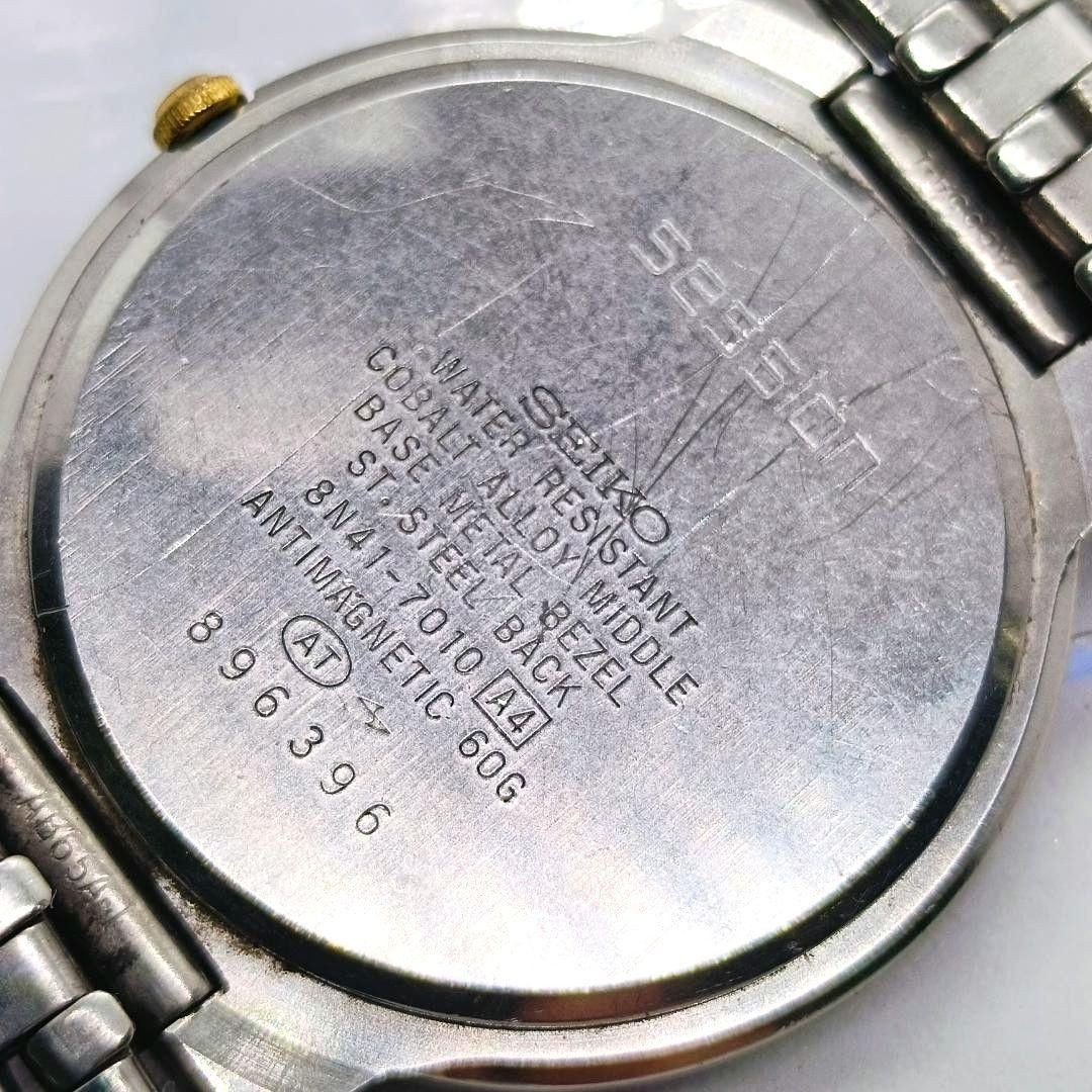 SEIKO 8N41 7010 session wristwatch quartz combination round working condition