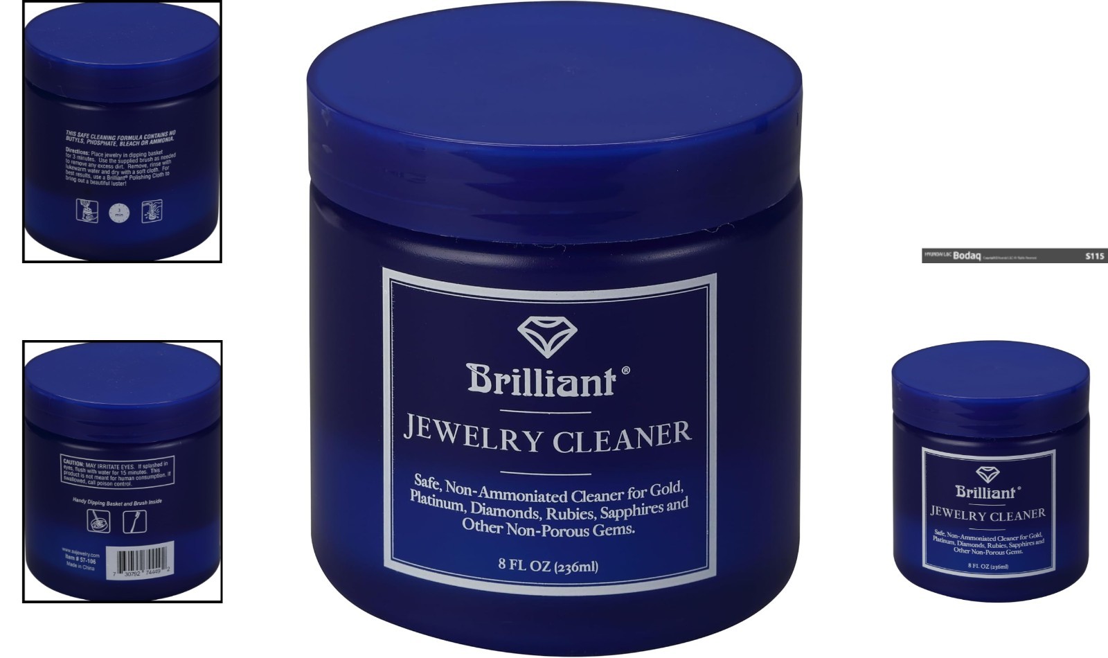 Restore Jewelry Sparkle with 8oz Non-Toxic Cleaner – Ultimate Care Package