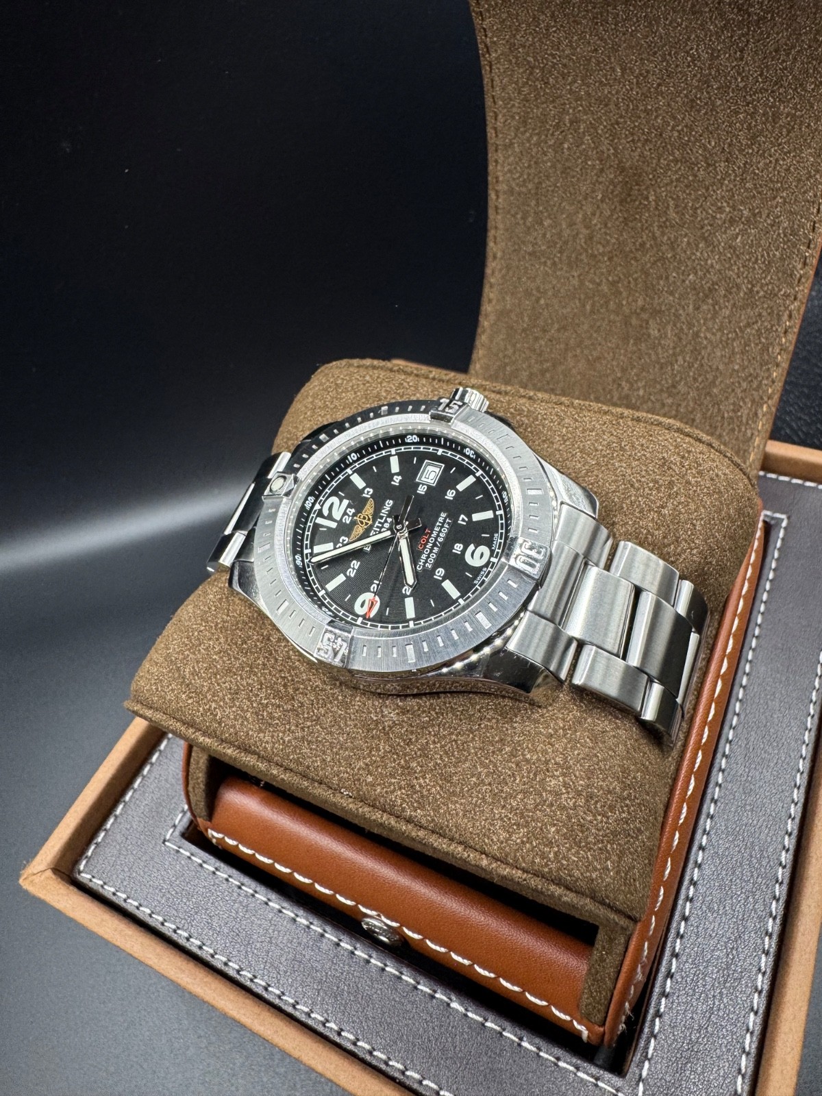 Breitling Colt A17388 44mm black dial