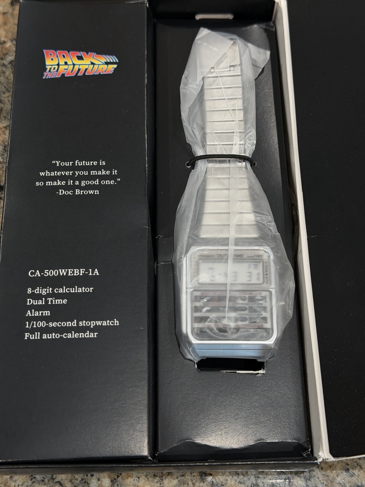 CASIO Back To The Future Limited Edition Watch CA-500WEBF-1A New Open Box