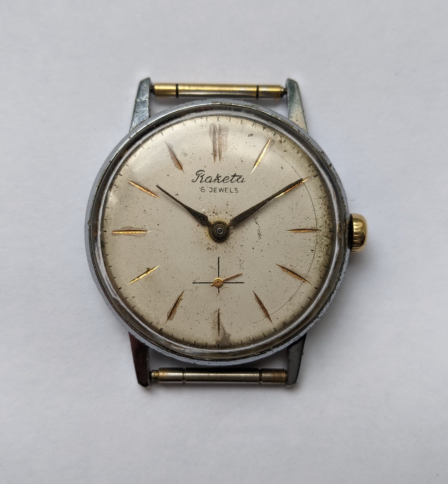 Rare Vintage Soviet Watch RAKETA 16 ruby jewels made in the USSR 1960s