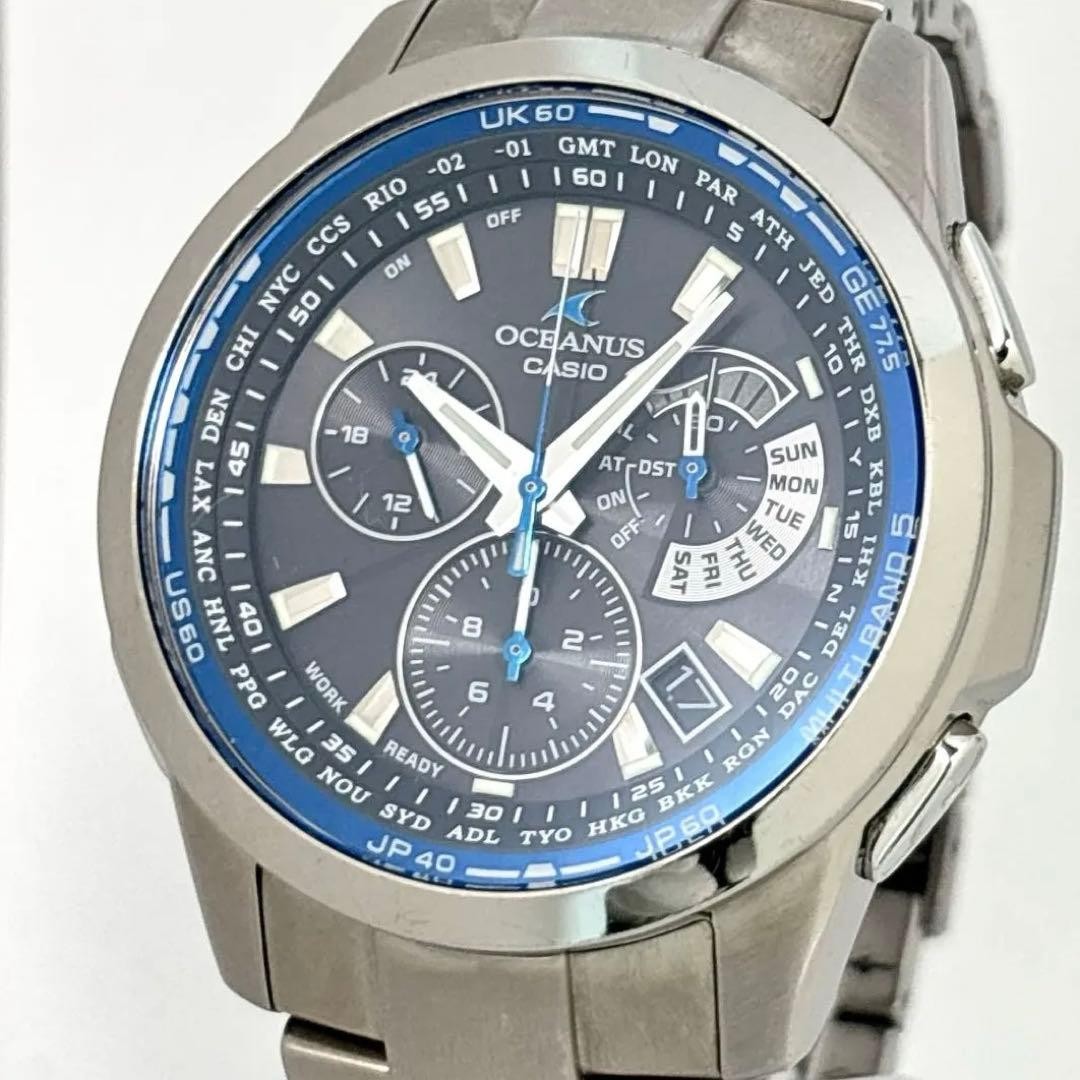 Casio Oceanus OCW-M700 Titanium Blue Dial Watch Japan