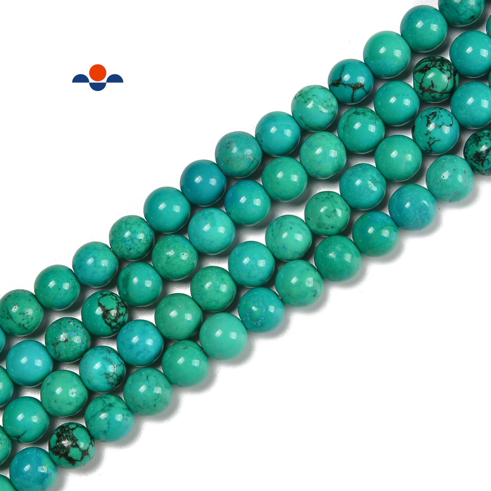 Green Blue Magnesite Turquoise Smooth Round Beads 4mm 6mm 8mm 10mm 15.5” Strand