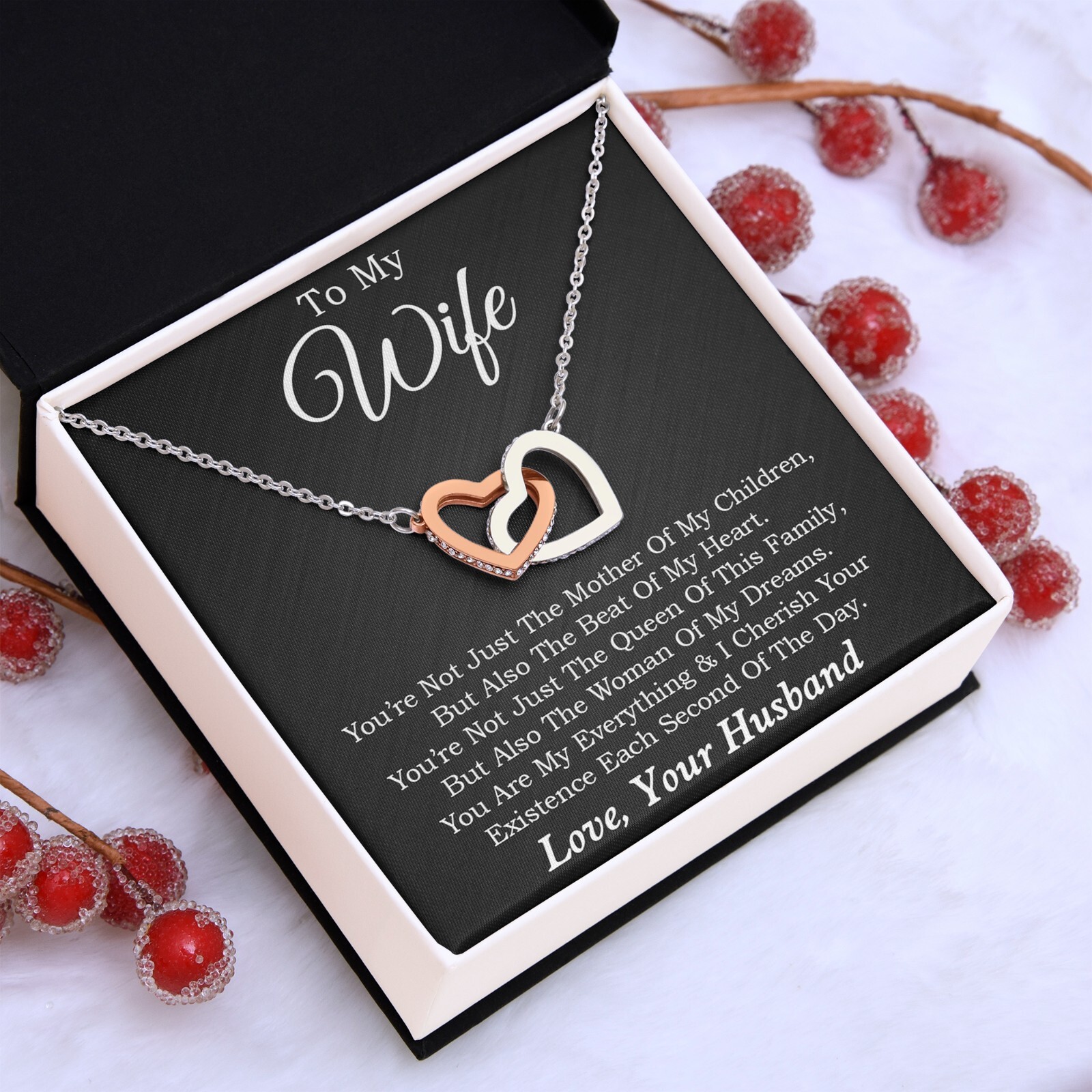 To My Wife Necklace, Mother’s Day Gift from Husband, Wife Birthday Gift