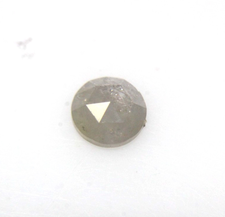 0.66Cts Rose Cut Diamond Natural Real Gray Color 5.30-5.36×2.51 MM