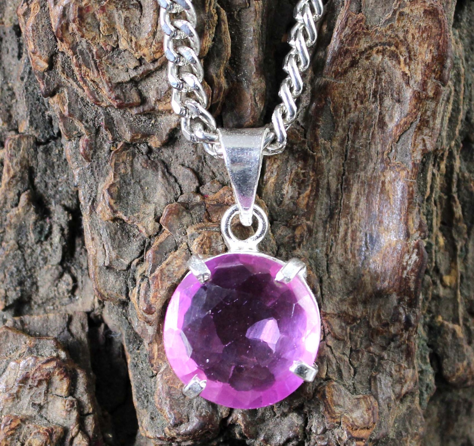 11.70 Ct Natural Round Pink Kunzite Gemstone Certified Men’s Pendant See Video
