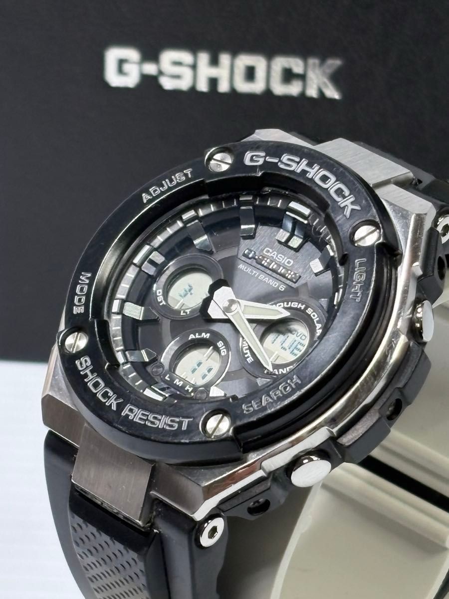 Condition With Manual Box CASIO G-Shock GST W300G 1AJF Resin Bezel Radio Solar
