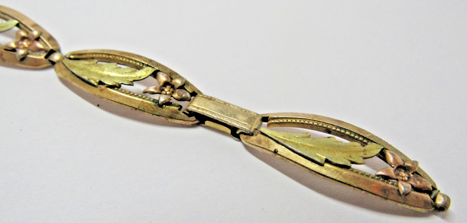 Vintage Sturdy Bracelet 1/20 12K Gold Filled GF Signed #J