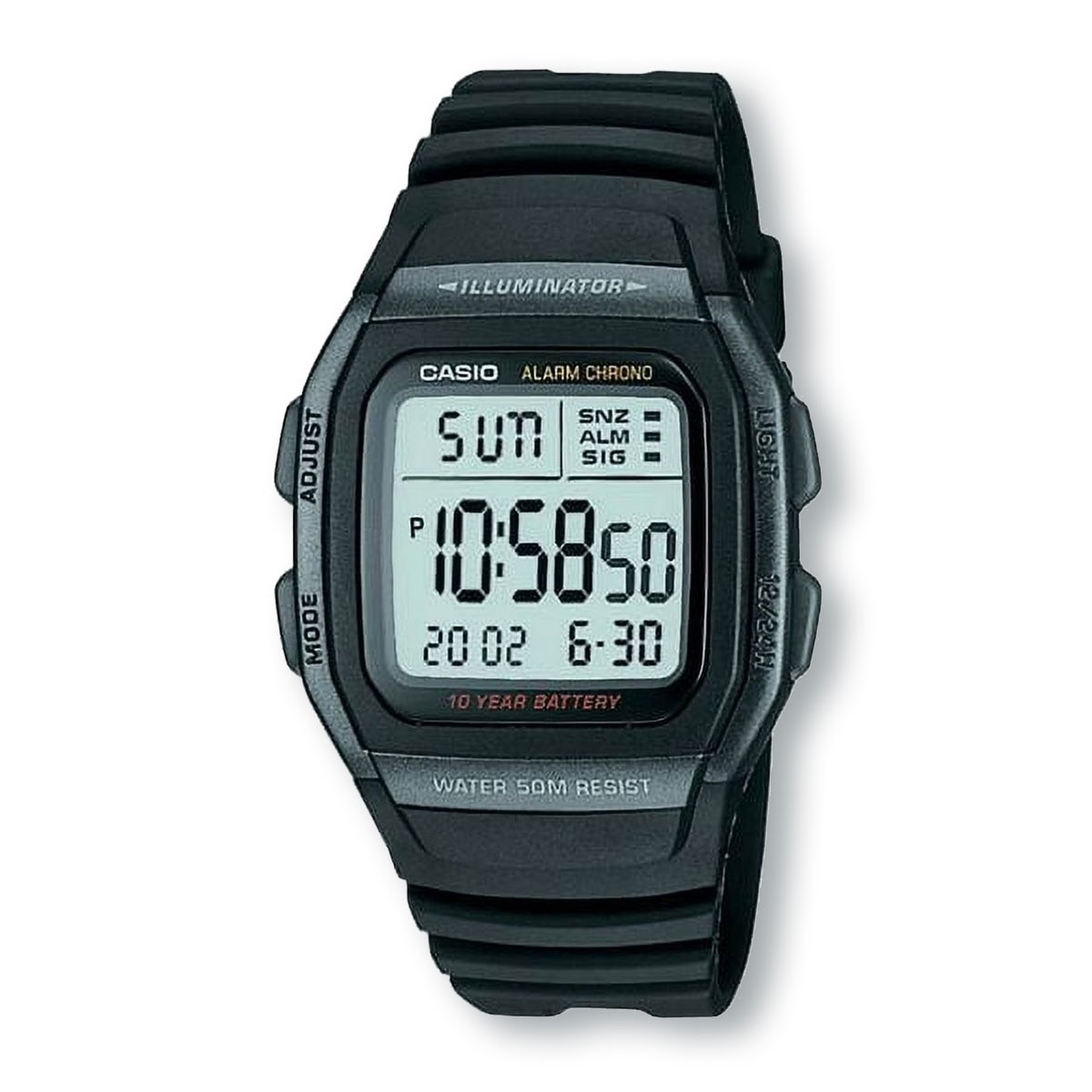 CASIO W96H-1BV Illuminator Sport Digital Chronograph Watch