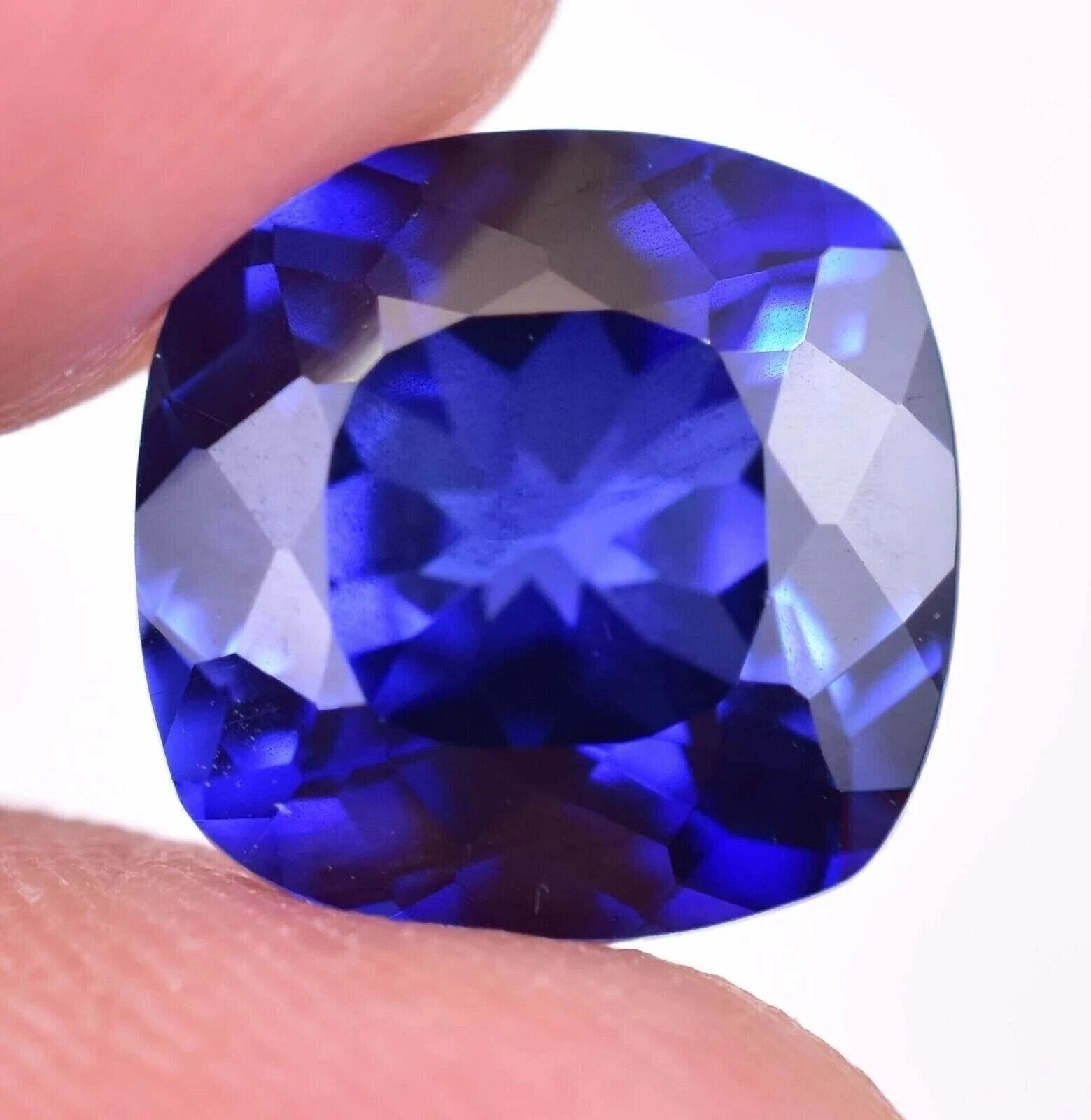 Natural Blue Sapphire – 25 Ct Cushion Cut AGL Certified Flawless Loose Gemstone