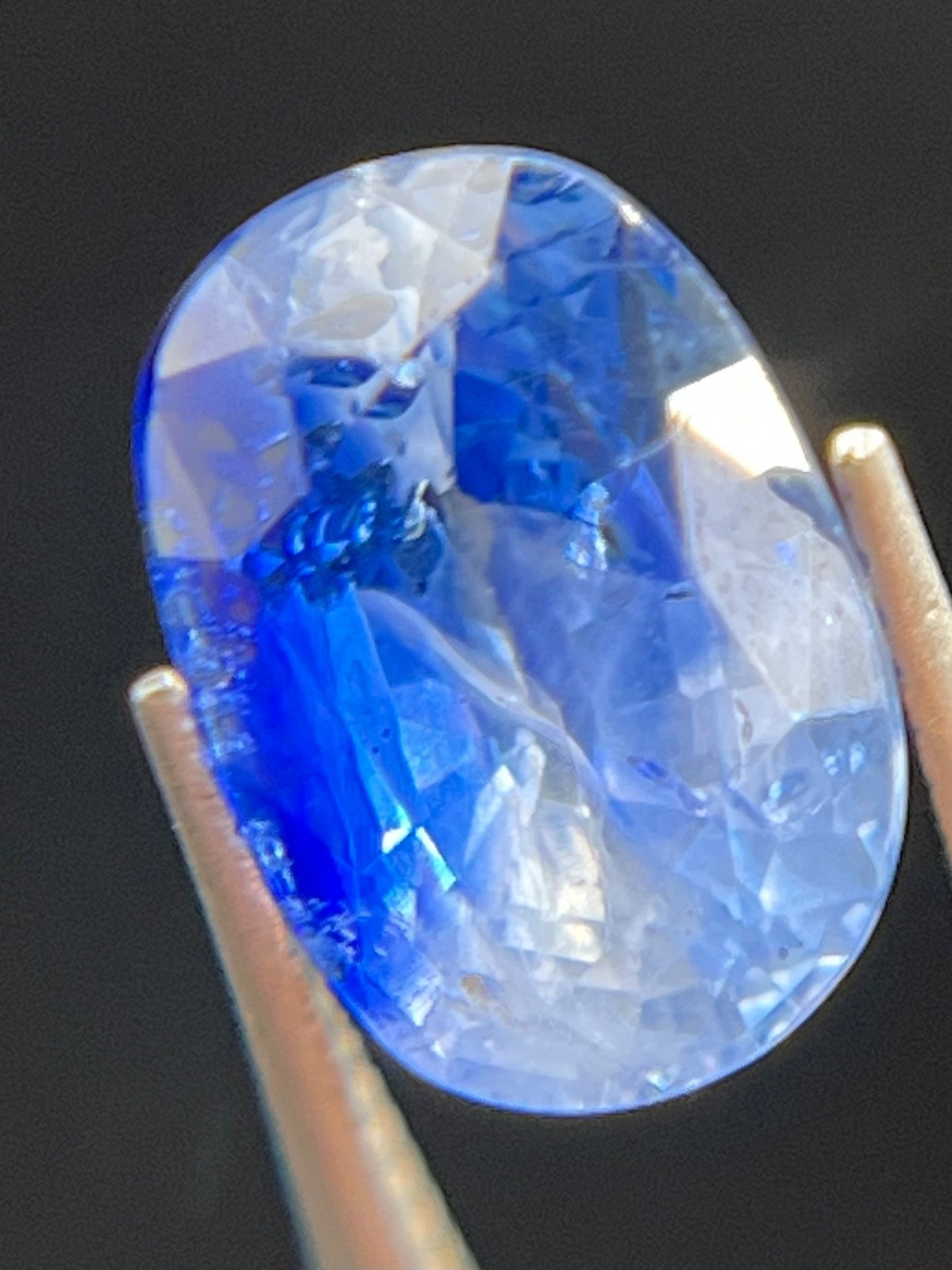 D-13 1.61 Ct Natural Blue Sapphire Oval Cushion Cut Loose Gemstone 7.84×5.37mm