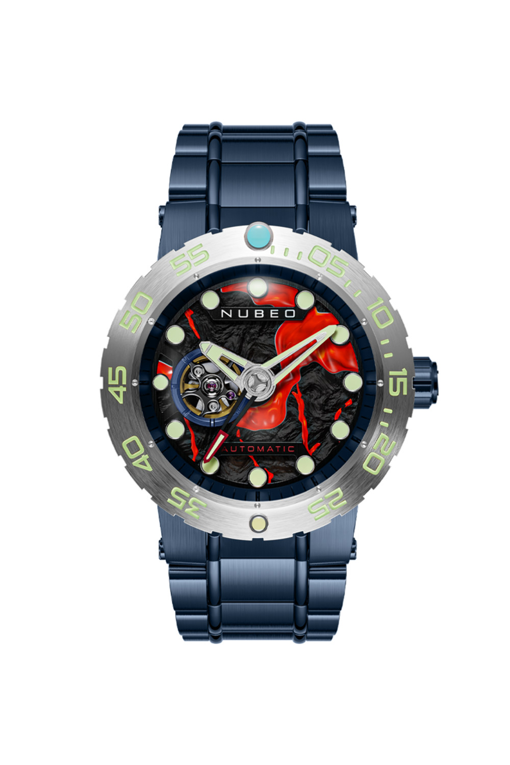 Nubeo Opportunity Stainless Steel 48mm Japanese Automatic Wristwatch NB-6086-22