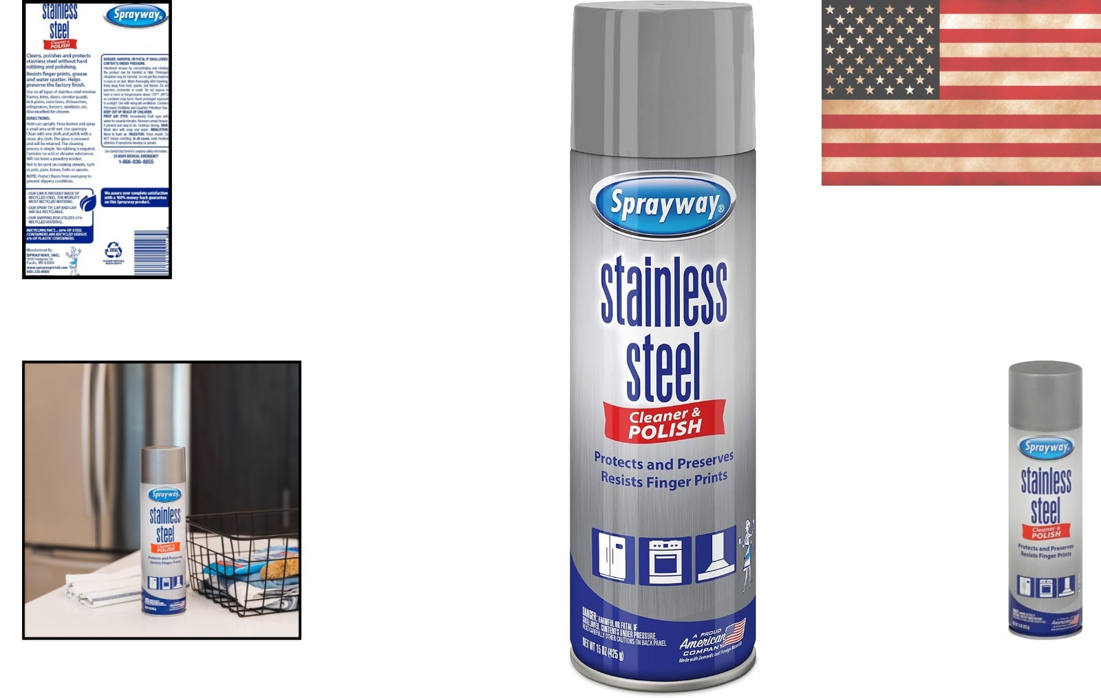 Residue-Free Water-Based Stainless Steel Cleaner – 15 Oz for Gleaming Surfaces