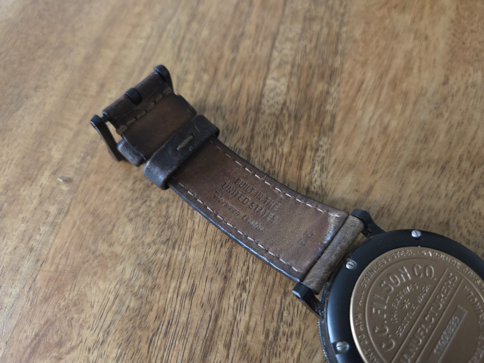 Filson Scout Dual Time Watch | Brown/Black | Leather Strap | Discontinued | Rare