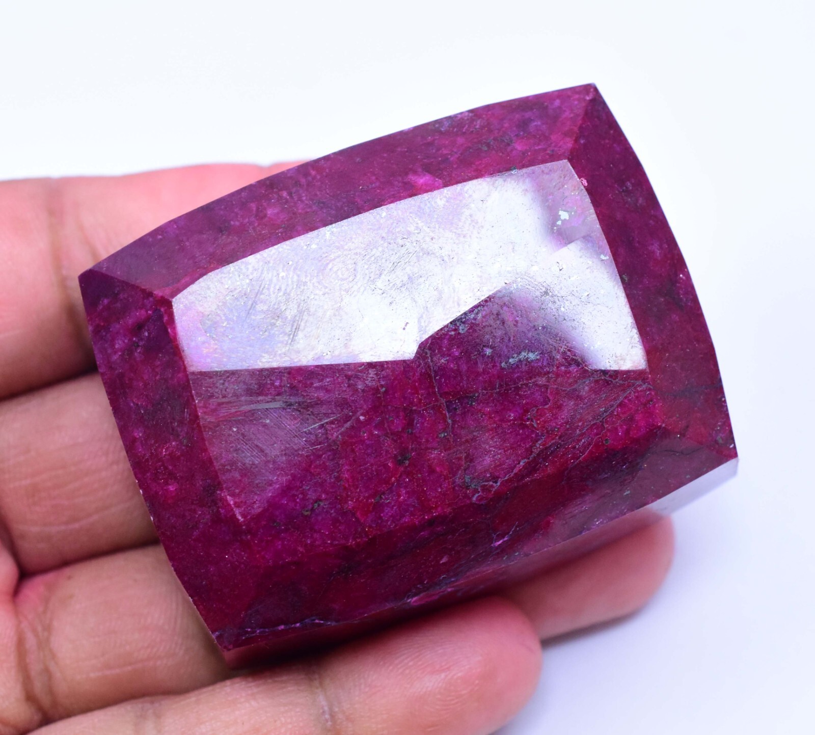 646.5 CT Natural Huge Red Ruby Certified Earth-Mined Cushion Cut Loose Gemstone