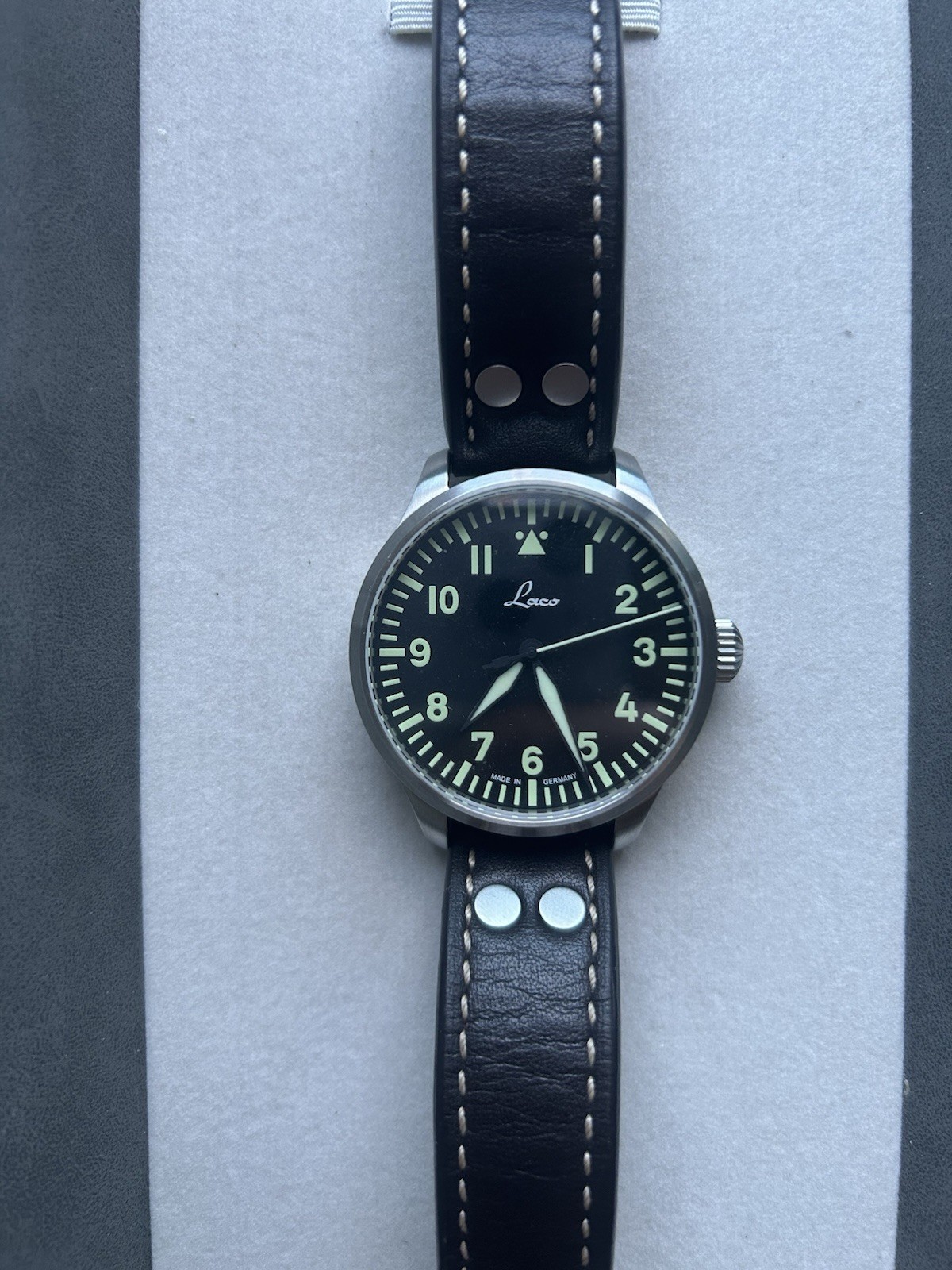 Laco Augsburg 39 Automatic Flieger Pilot Watch FREE SHIPPING