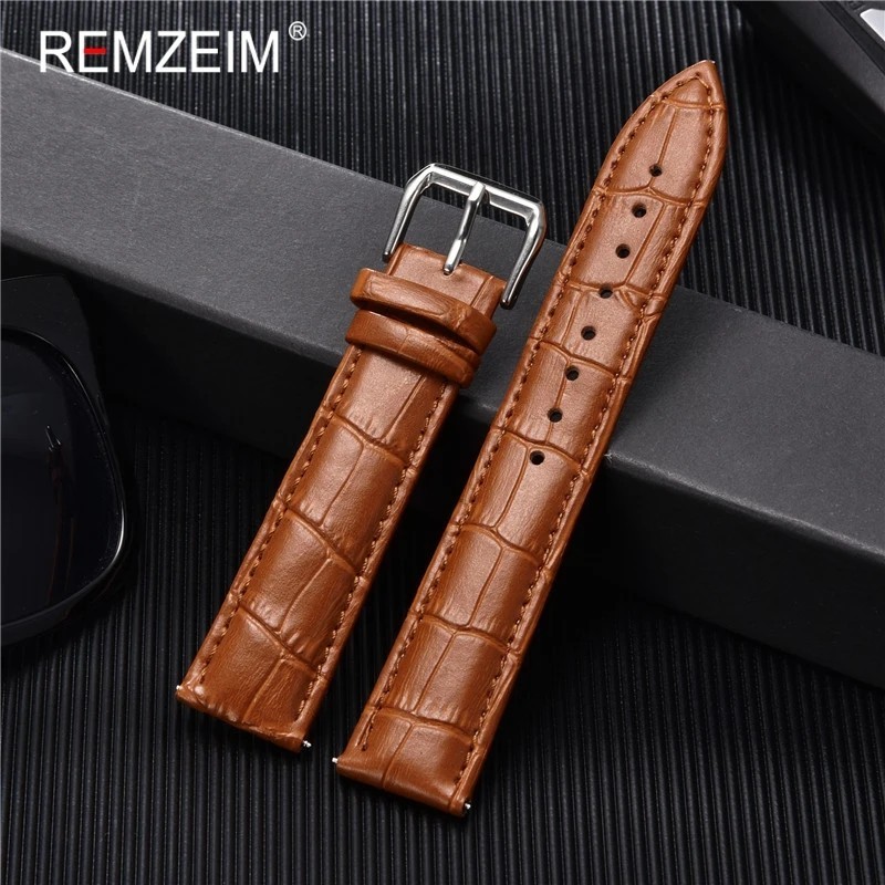 Genuine Calfskin Leather Watch Strap 18mm 20mm 22mm 24mm Band for Men Women