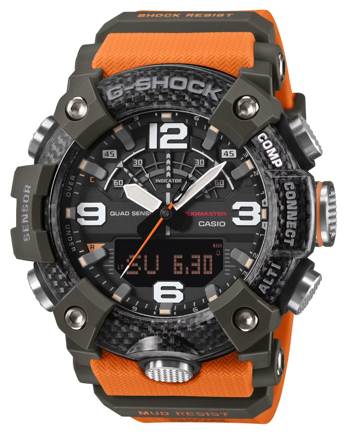 Casio G-Shock GGB100X-1A9 MUDMASTER MASTER OF G SERIES Quad Sensor Orange Watch