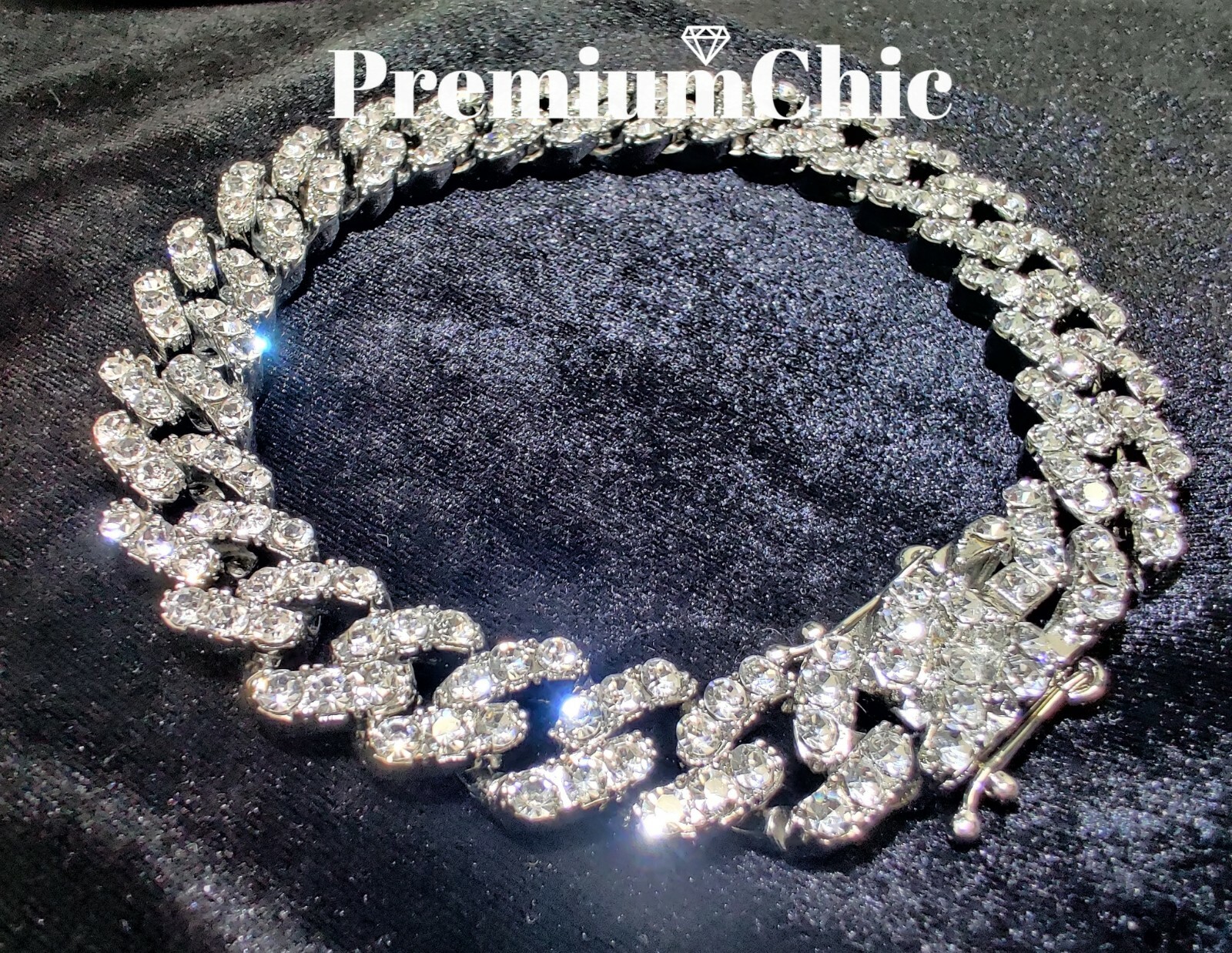Miami Cuban Designer Link CZ Chain or Bracelet FULLY ICED Gold Plated Jewelry