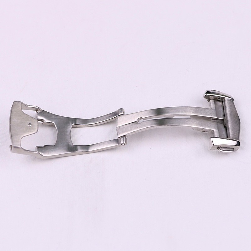 Quality Frosted Stainless Steel Folding Clasp Watch Buckle 18mm 20mm for Omega