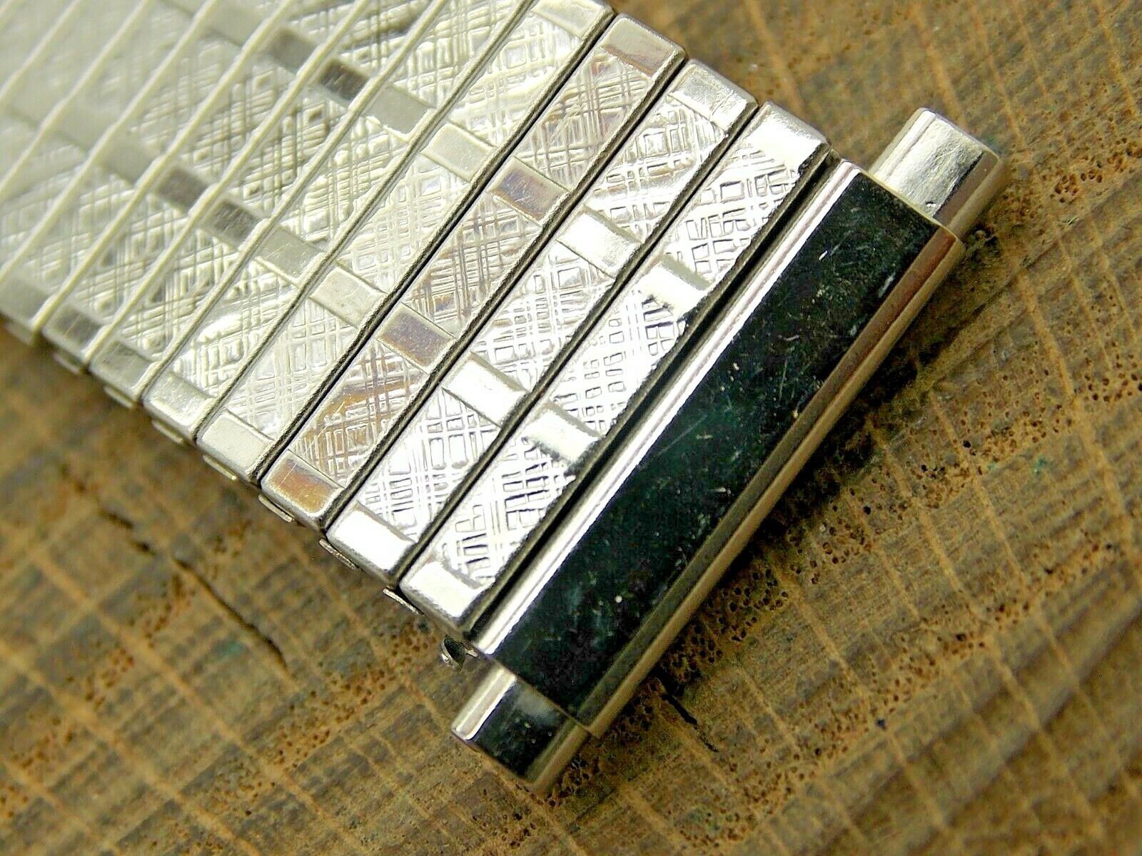 NOS Vintage Expansion Stainless Steel JB Champion Watch Band 17.5mm-21mm Unused