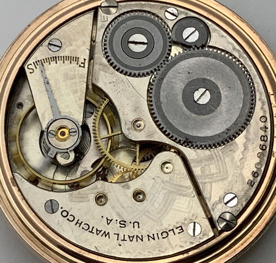 1924 Elgin Grade 291 16s Model 7 7J Gold Filled Pocket Watch RUNS