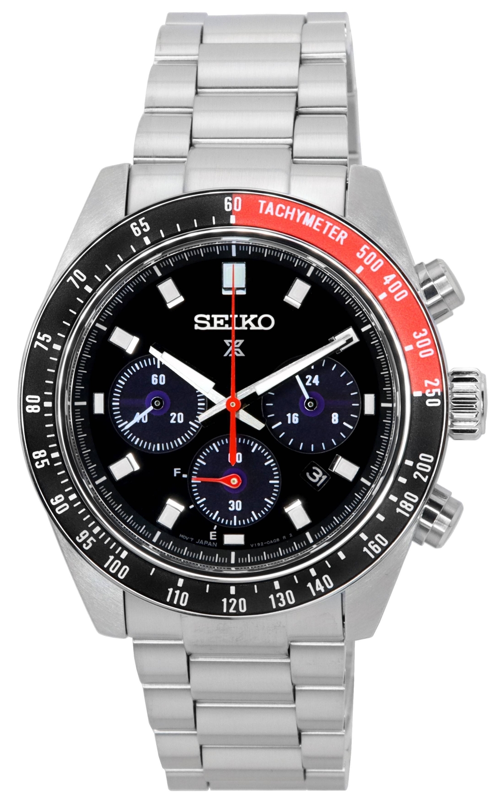 Seiko Prospex Speedtimer Go Large Solar Chronograph Black Dial SSC915 SSC915P1 S