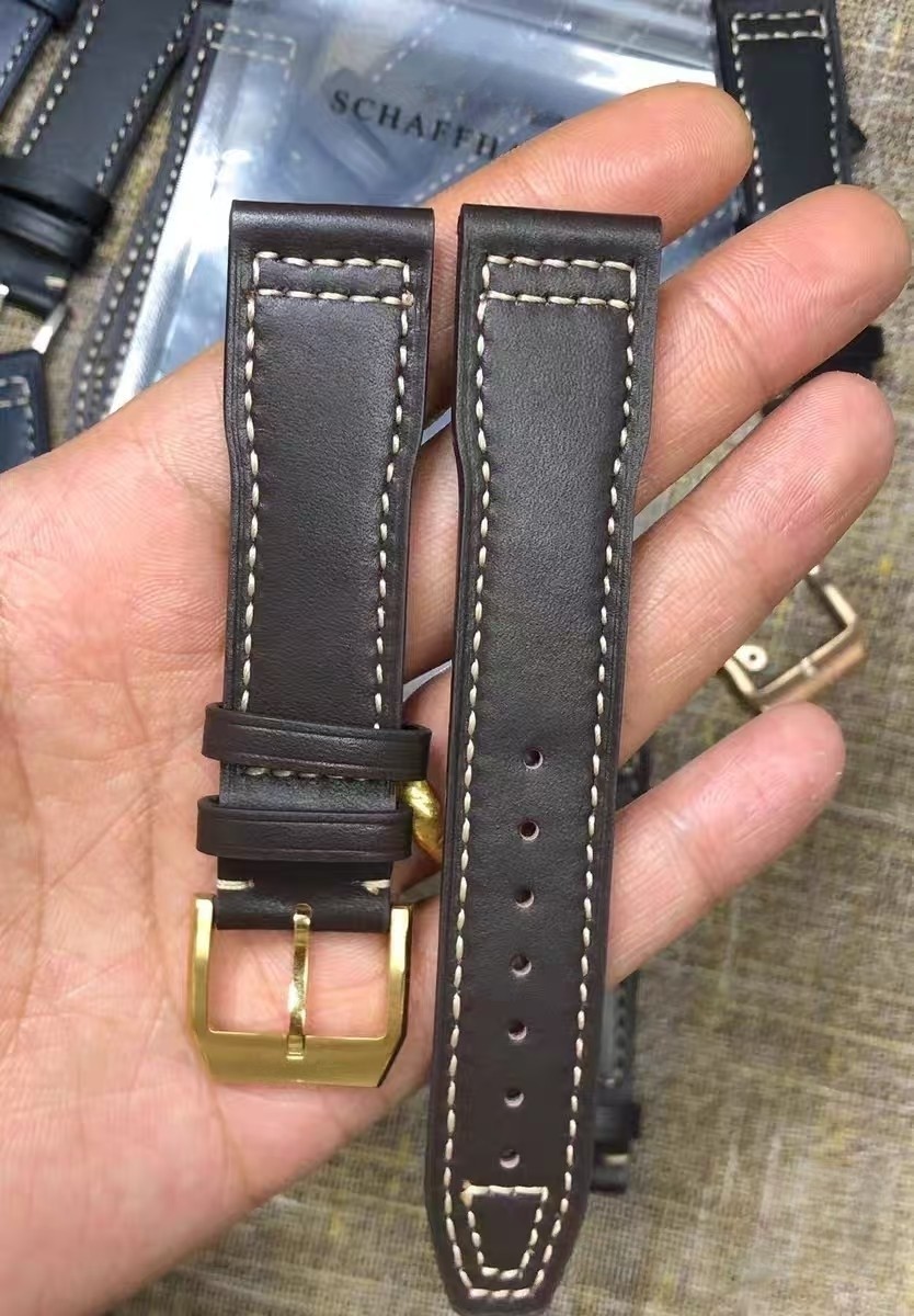 20mm Leather Quick Release Watch Band Strap Fits IWC Pilot Portofino Mark XX