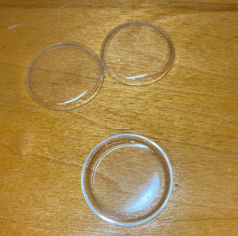 3pcs Diameter 35.2 mm USSR Watch Replacement round plastic glass for Vostok