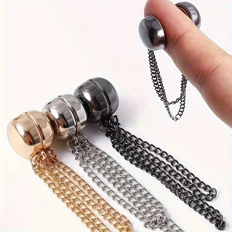3PCS T Shirt Shortening Clip Adjustable Buckle Hem Fix Magnetic Waist Button