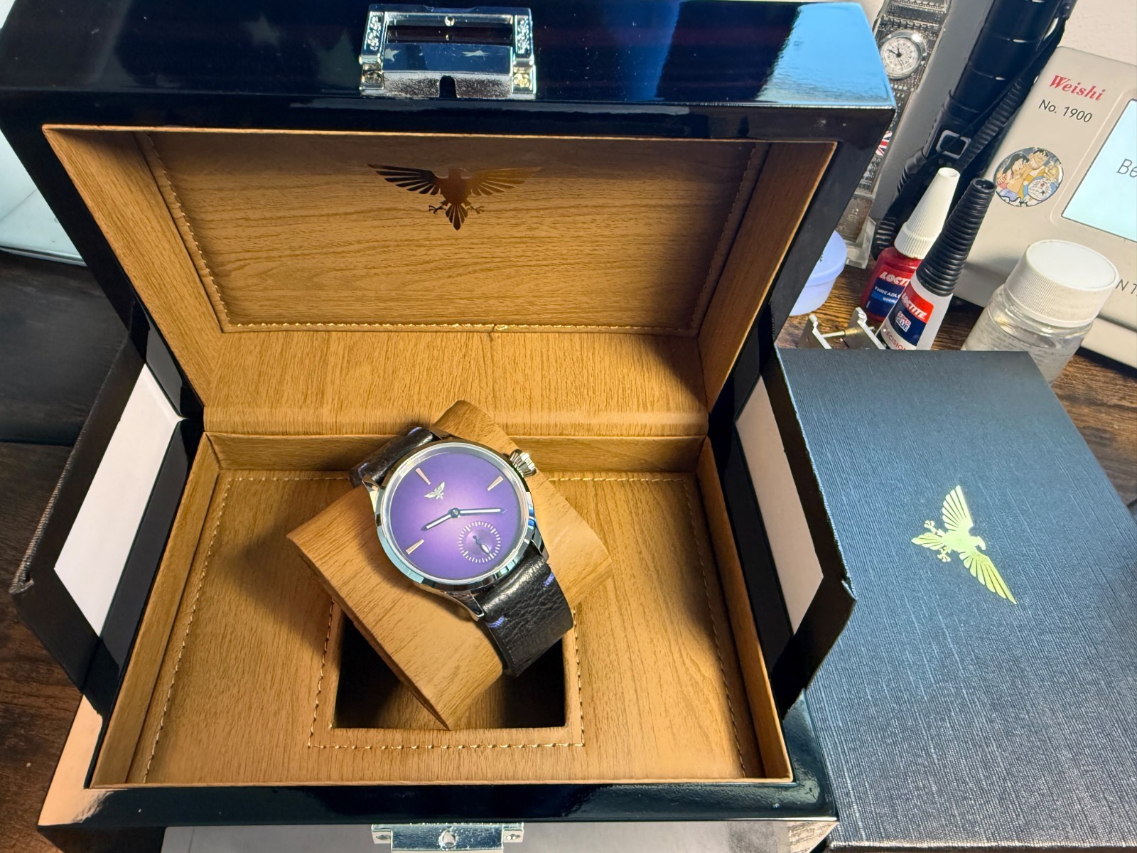 Watch Swiss eta 6498 movement Handmade Strap