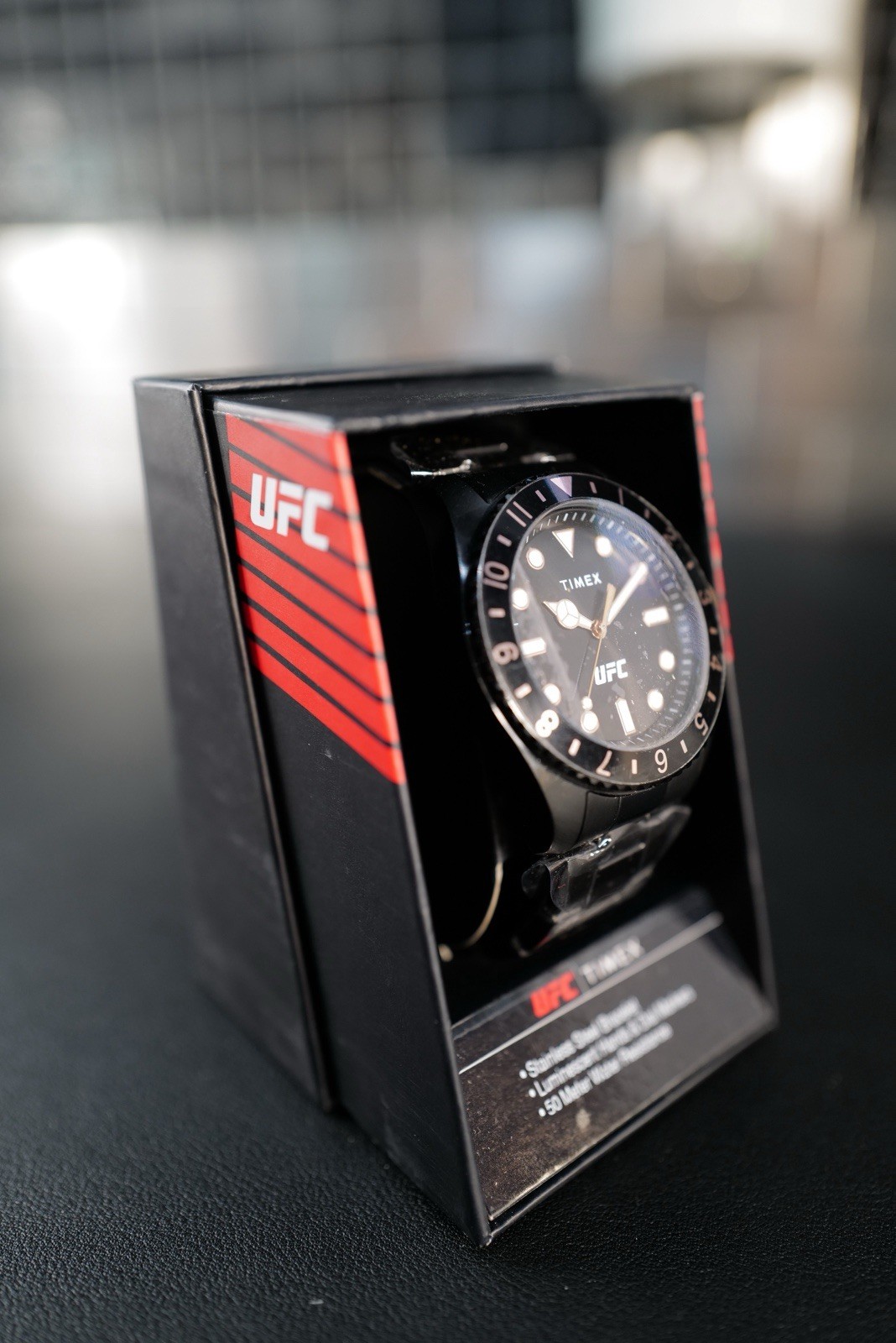 Timex TW2V56800 Mens UFC Alpha Black Stainless Steel Bracelet 50M WR