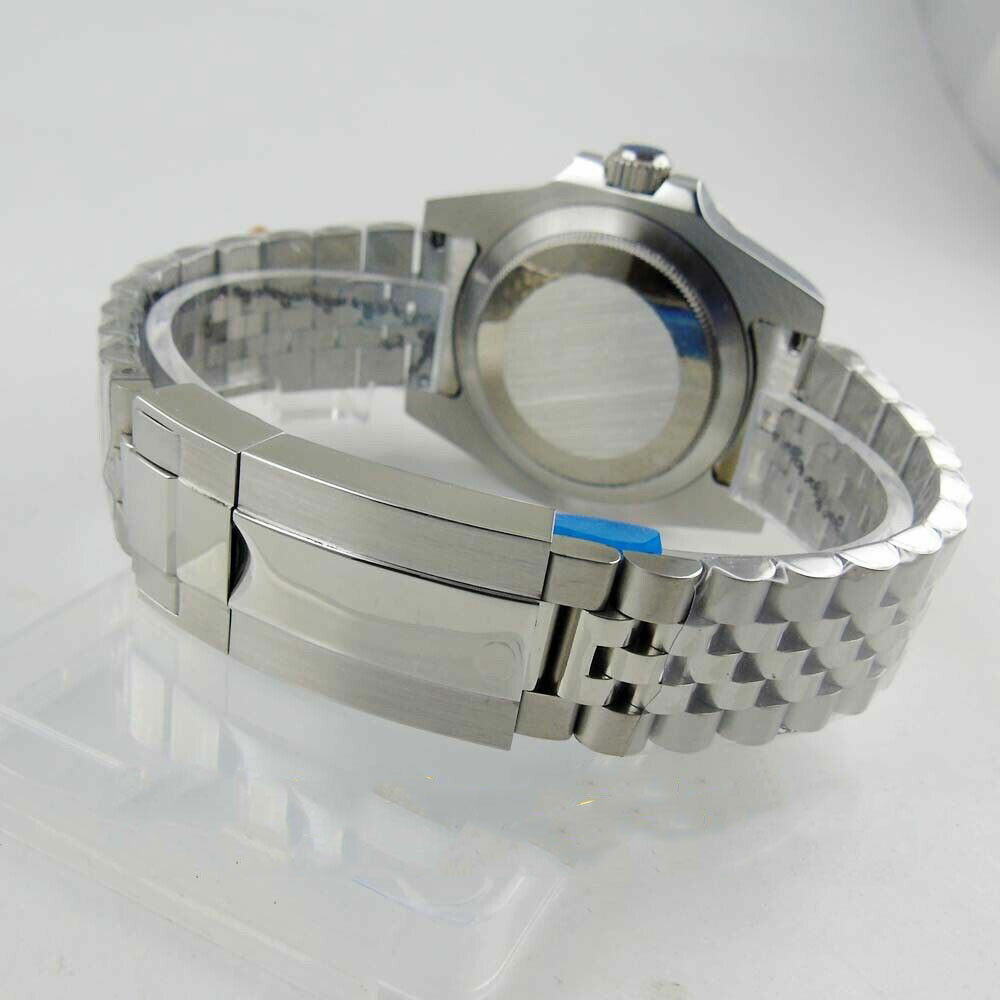 Sapphire Watch Case For NH35 ETA2824 PT5000 DG2813 Miyota8215 40mm Jubilee Strap