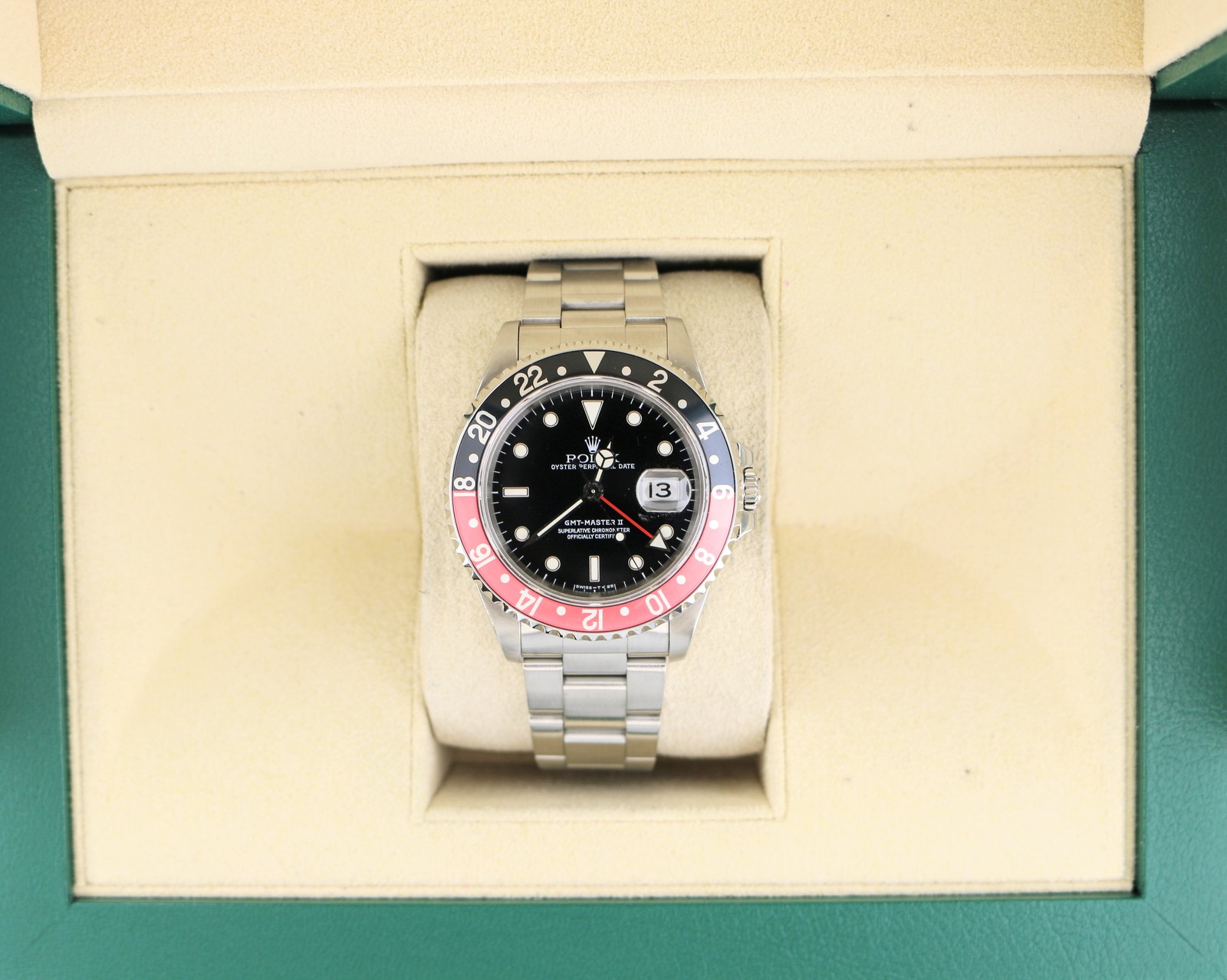 1997 Rolex Coke GMT-Master II 16710 Black Dial SS Oyster No Papers 40mm