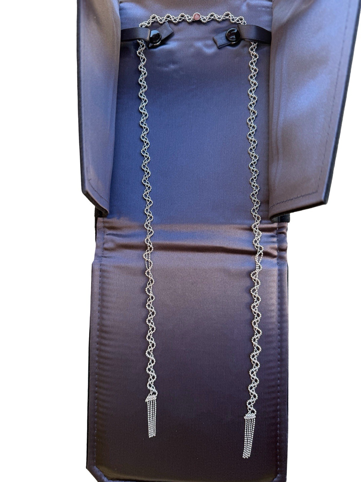 Tiffany & Co. 18k White Gold Fringe Tassel Lariat Necklace (15 grams)