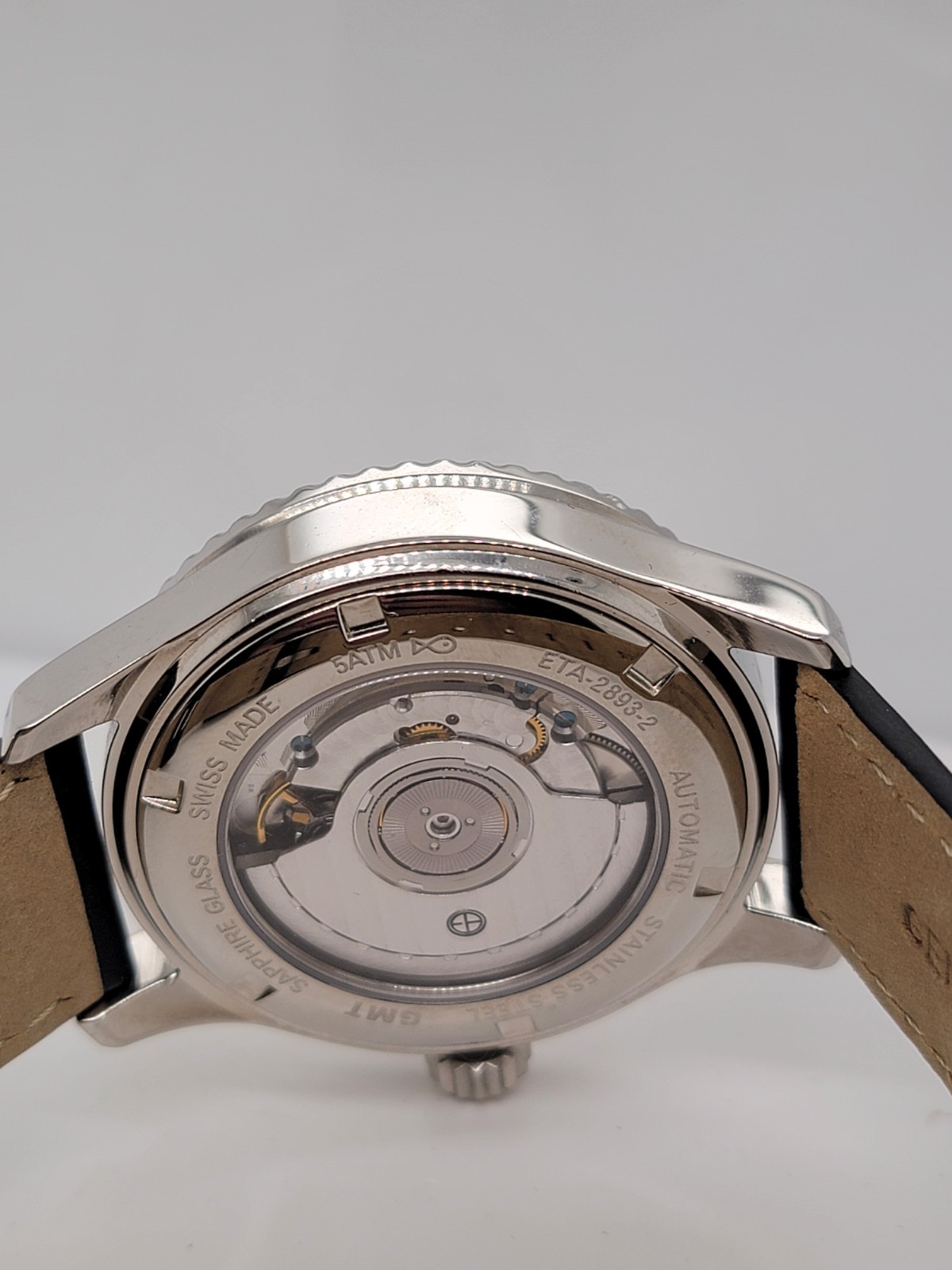 Ernst Benz ETA 2893-2 Swiss Automatic GMT 40mm Men’s Watch with Leather Strap