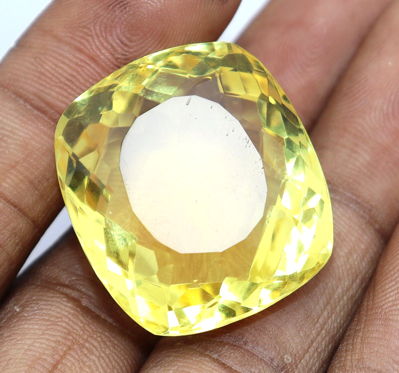 400 Ct Cushion Cut Natural Yellow Topaz Rare Loose Gemstone Certified+ Free Gift