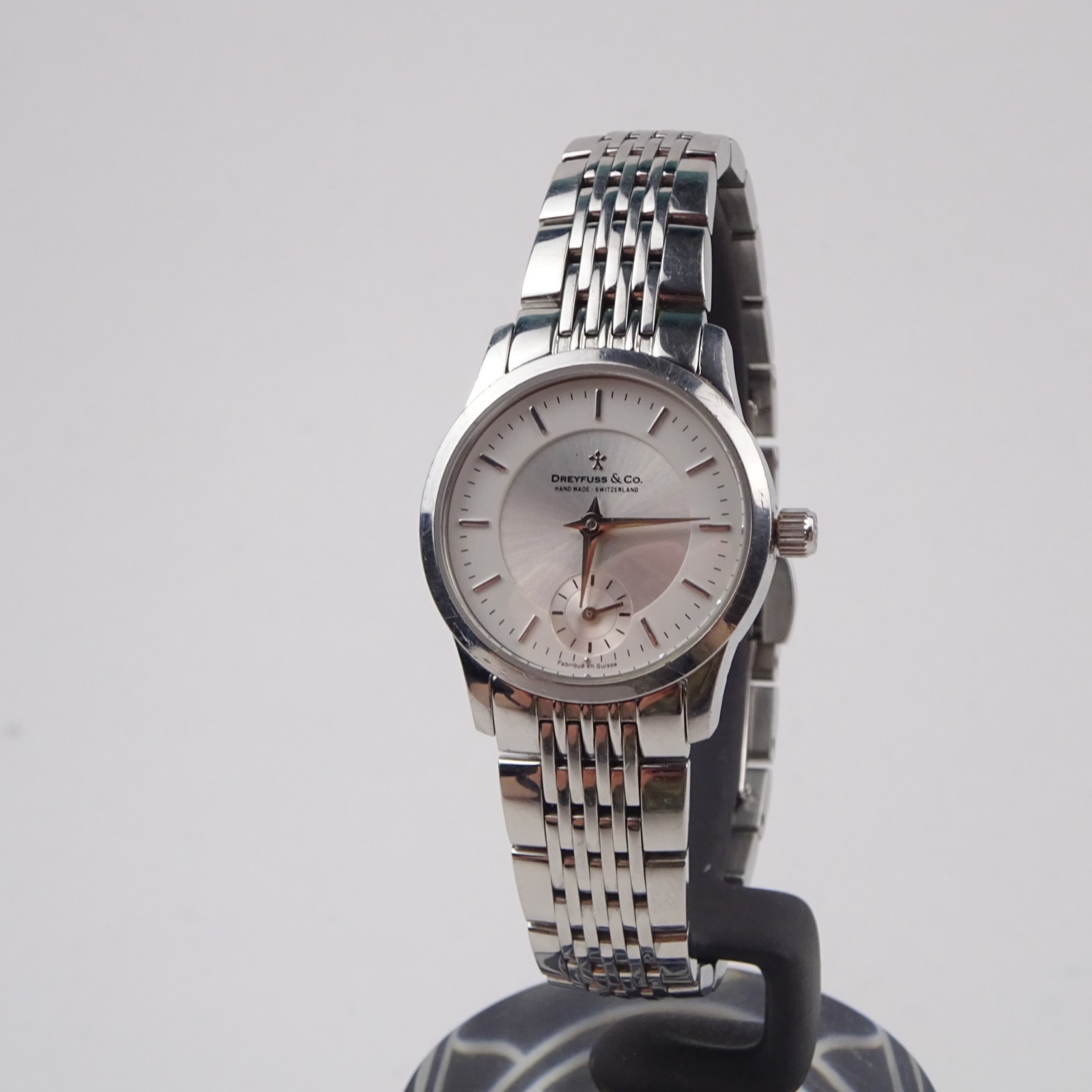 Dreyfuss & Co 1946 Watch Stainless Steel Silver Dial Classic Women’s